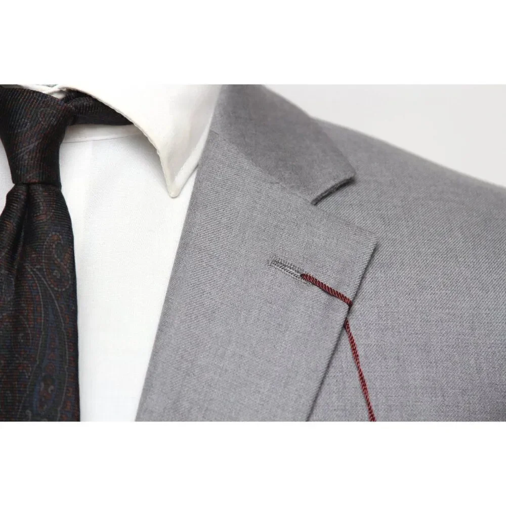 43R Jos A Bank 1905 Navy Mens Sportcoat Blazer Jacket‎ Tailored Fit Grey D040200